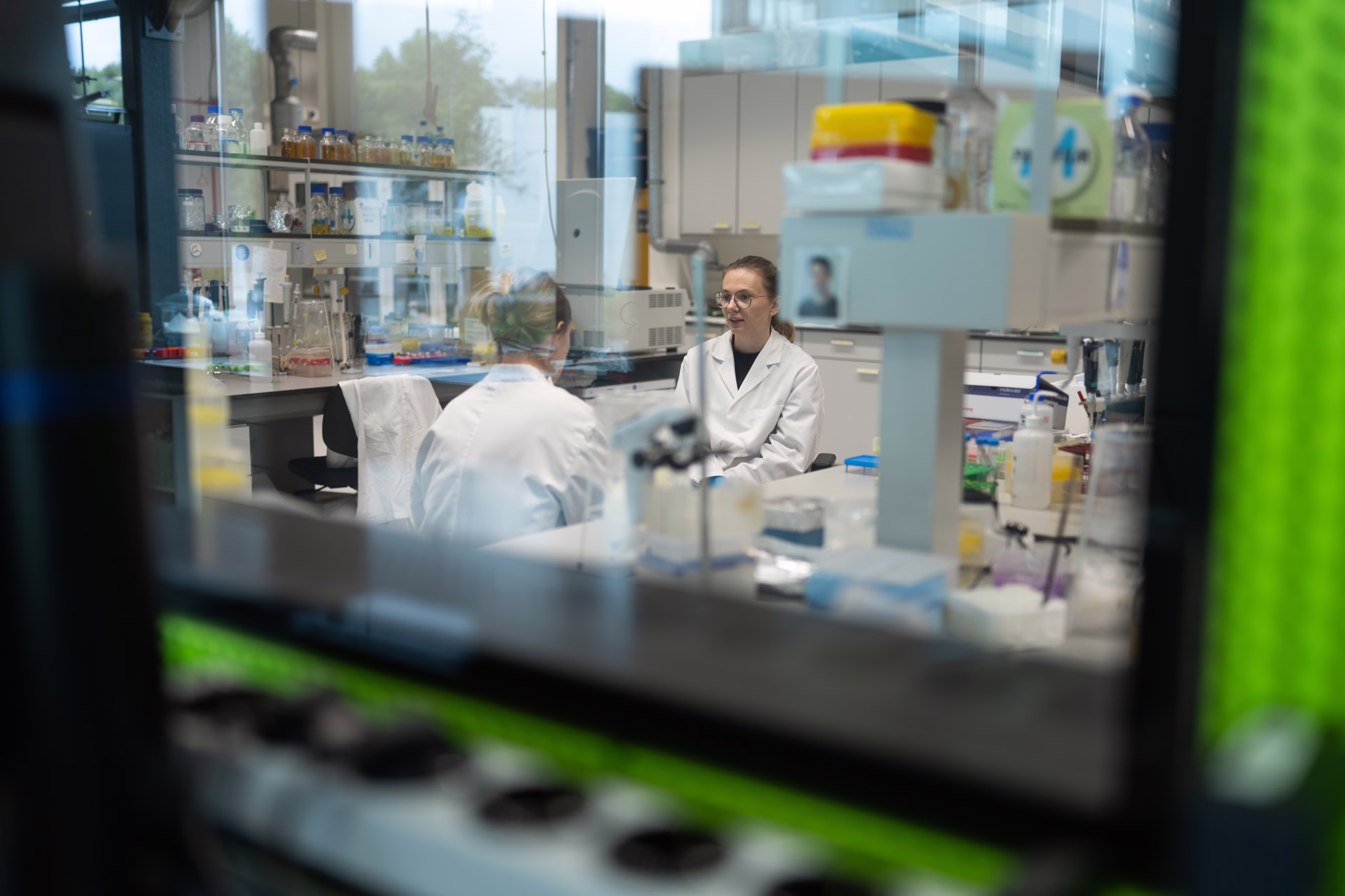 Biophysics lab with Ann-Catherin Bottinger and Anna Smirnova