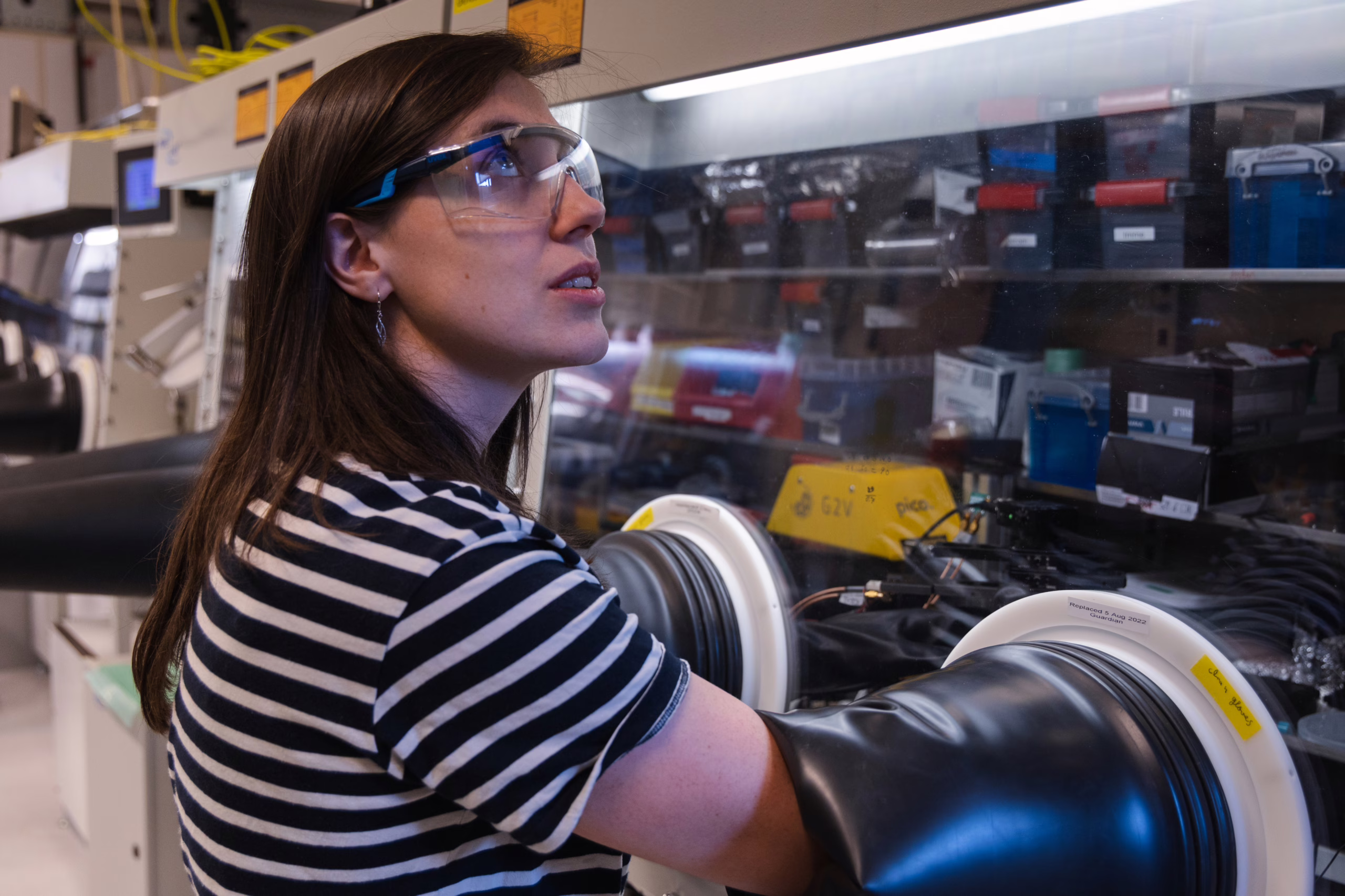 Sarah Gillespie in Nanoscale Solar Cells Lab